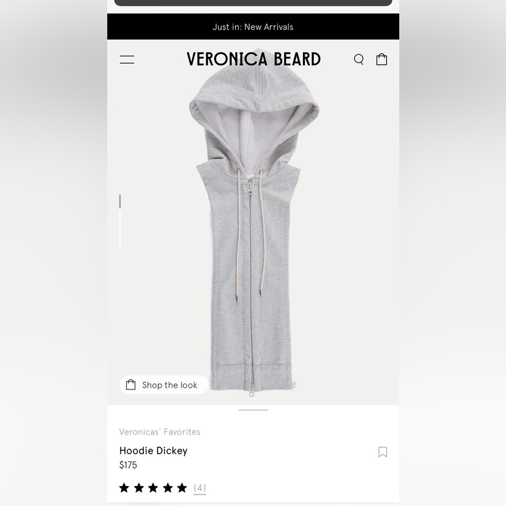 Veronica Beard sweatshirt hoodie dickey